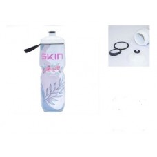 Garrafa Térmica Skin Bike Squeeze Bottle 710ml Branco Floral