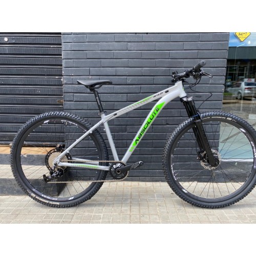 BICICLETA  ABSOLUTE WILD 2024 CINZA/VERDE 12V SUSPENSÃO A AR